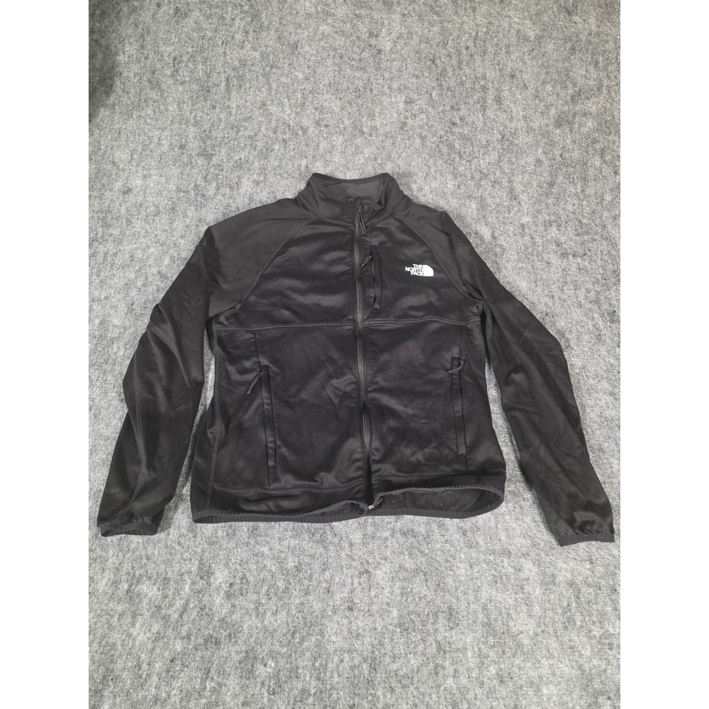 The North Face Jacket Medium Canyonlands Full Zip Fleece Black Mens Coat TNF
